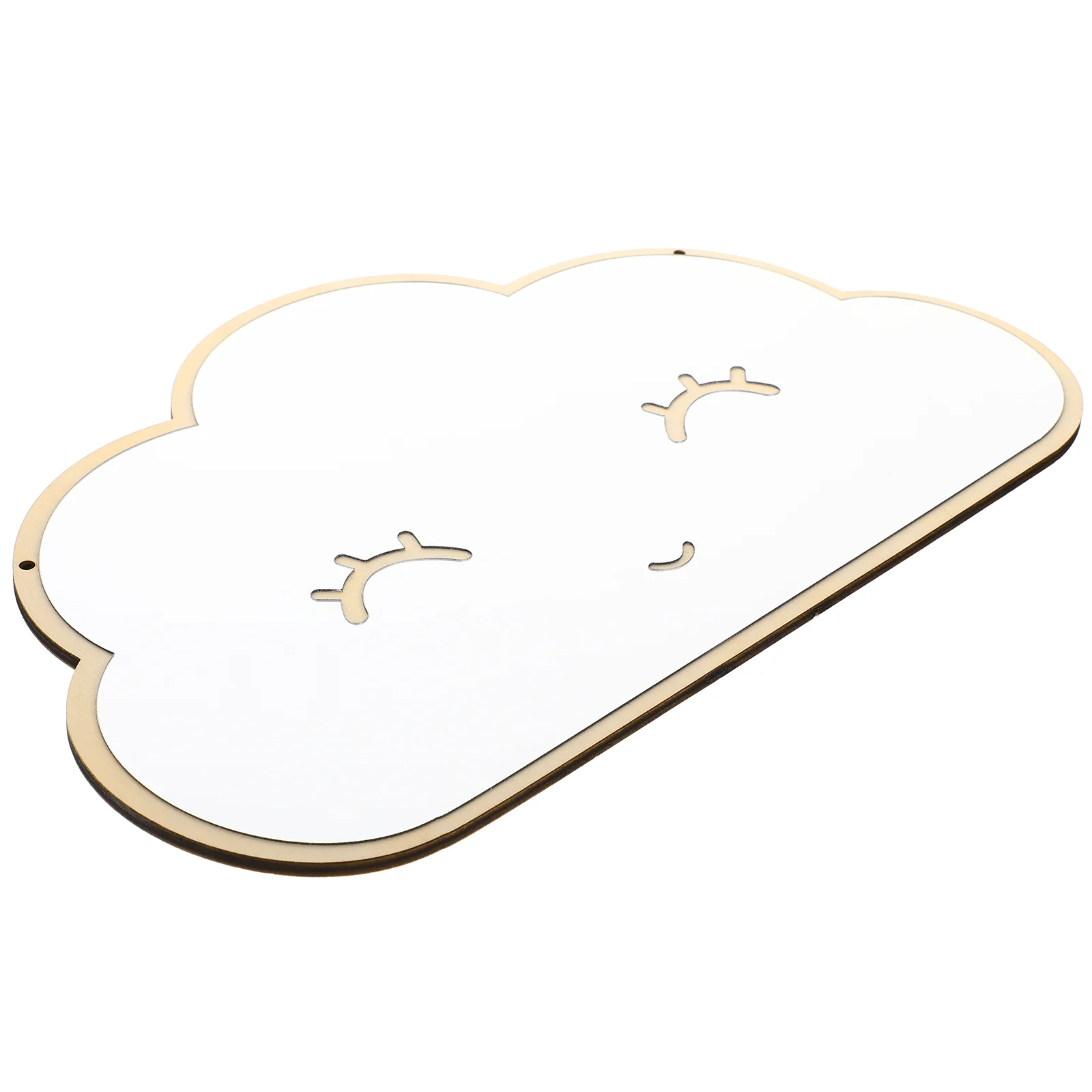 Cloud Mirror Home Decoration Hanging Acrylic Children's Room Kids Wall Pendant Grade Plywood Playroom