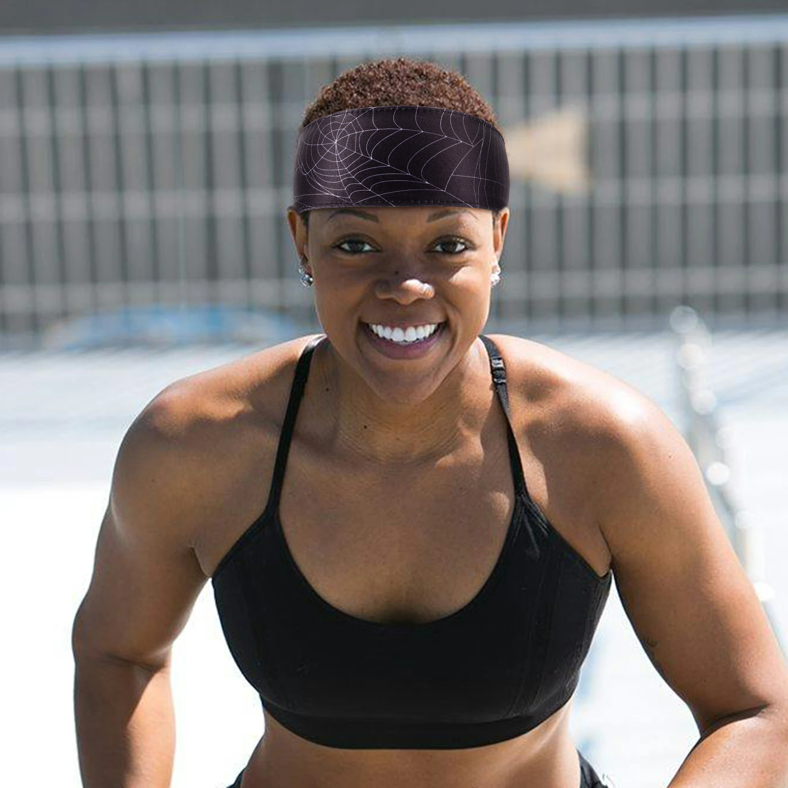 

Sport Headbands For Men Women Sweat Wicking Anti Slip Athletic Workout Running Football Sweatband Lightweight Elastic