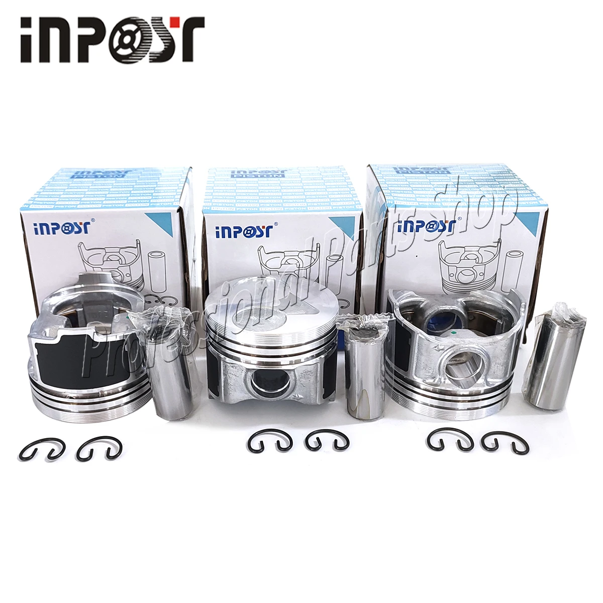 D902 New 3 set Piston STD for Kubota Engine (oil ring 3mm)