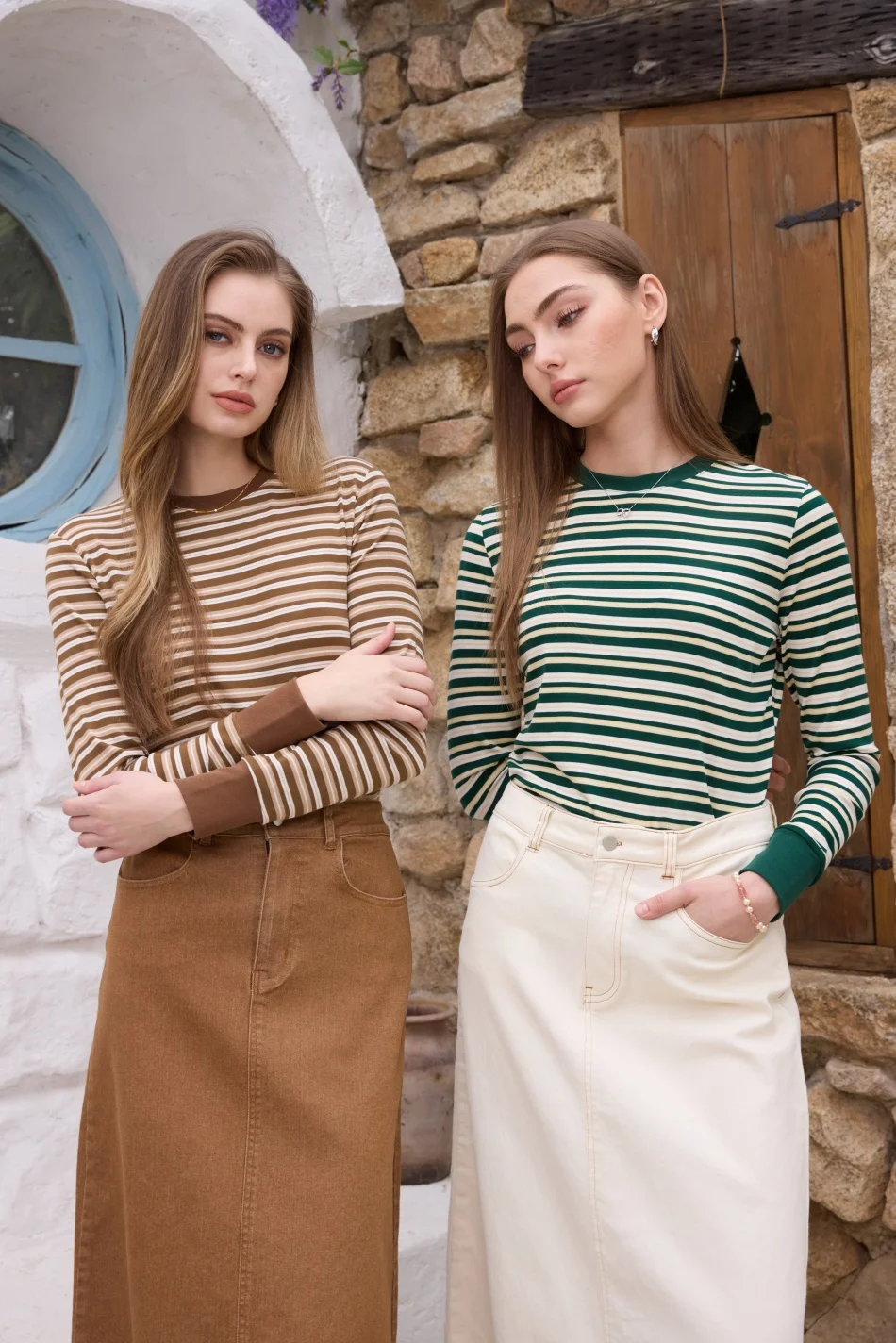 AS SS26 High stretch striped comfortable tops for teen girls and women's wear image 3