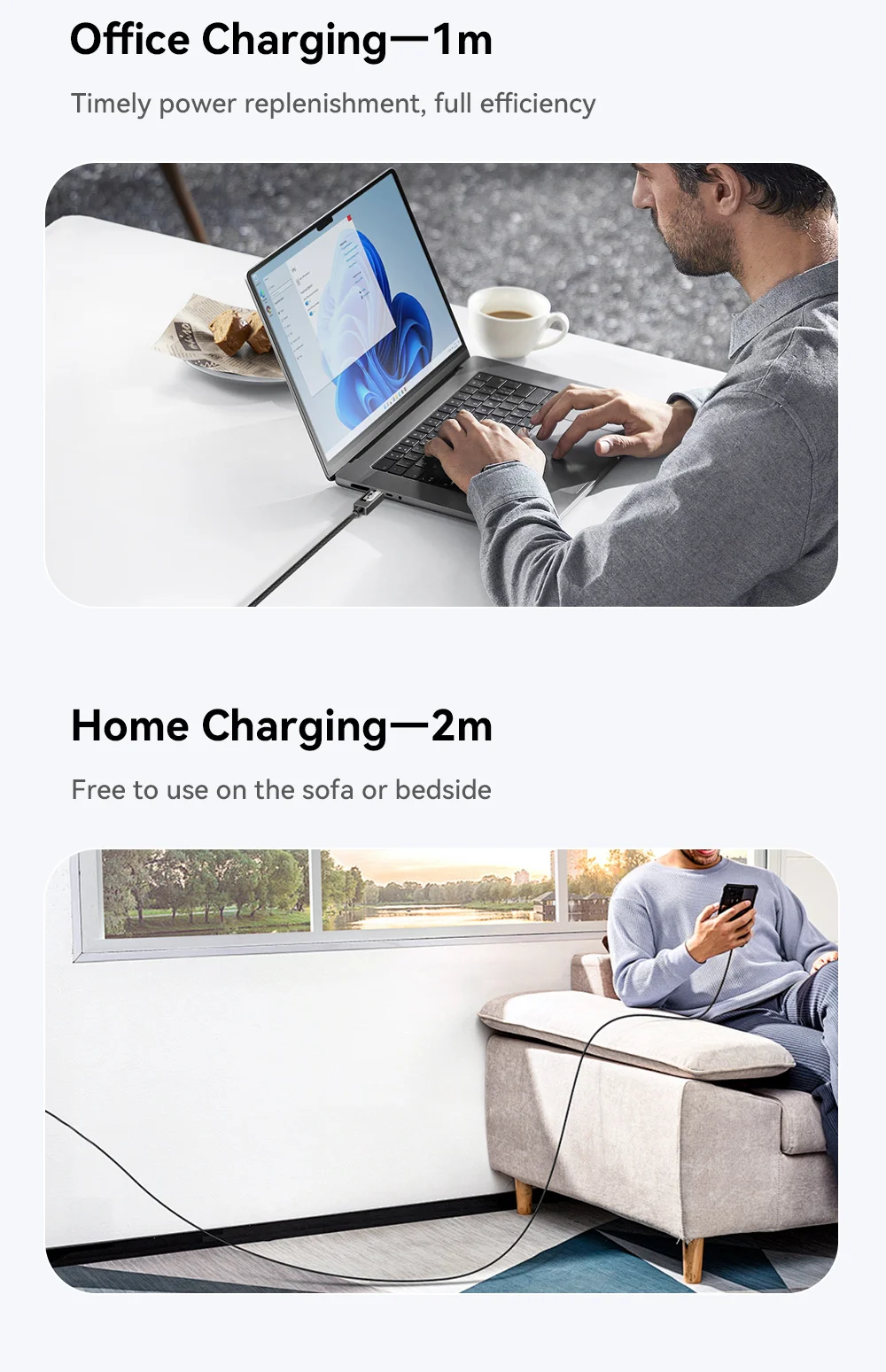ESSAGER 100 W Typ-C-Kabel mit Digitalanzeige PD-Schnellladekabel für MacBook Pro/Air iPhone 16/15/14 iPad USB-C-Kabel – Detail 10