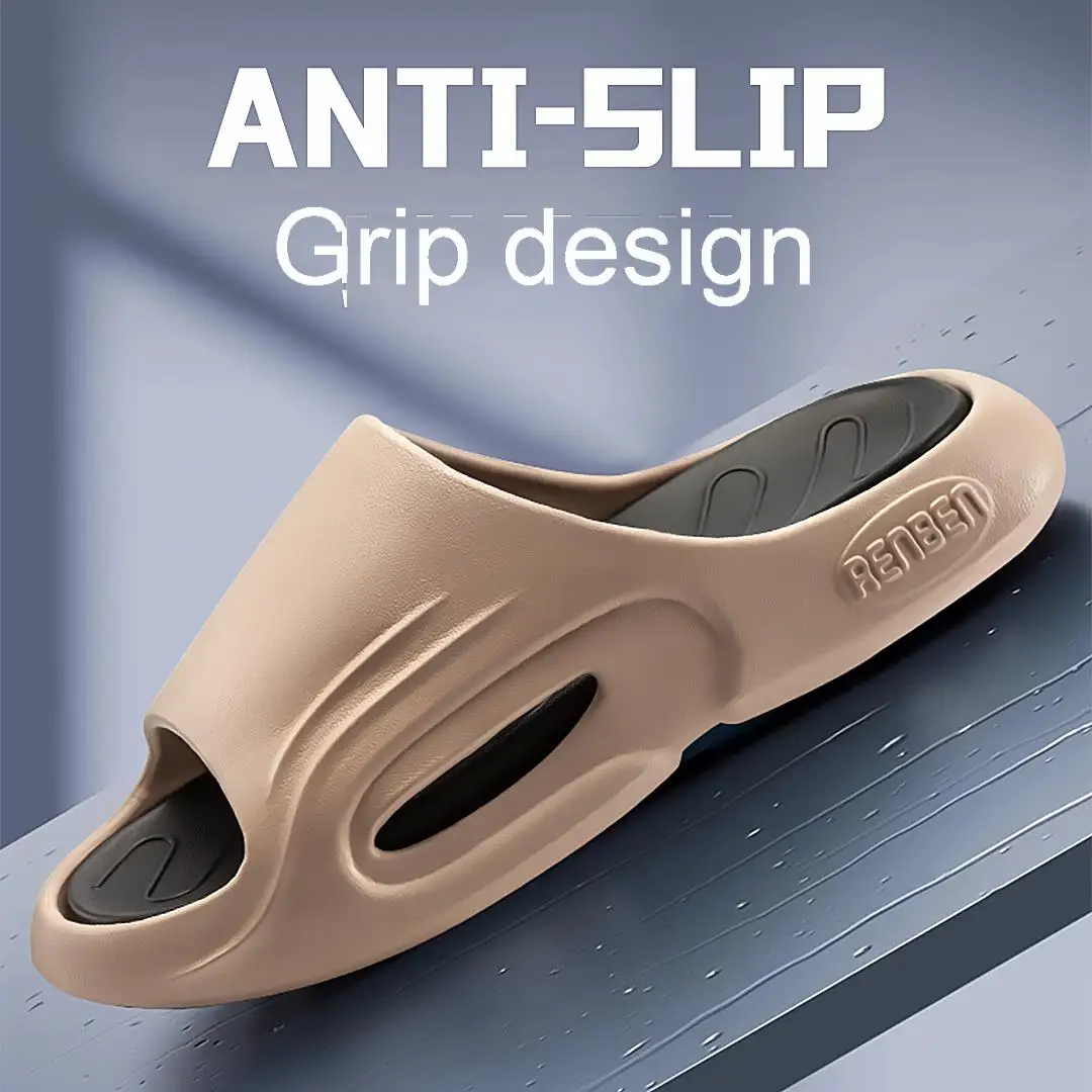 

1 пара тапочек из материала EVA, состоящих из двух отдельных частей (внутренняя и внешняя), обеспечивающих более комфортное ощущение при ношении.