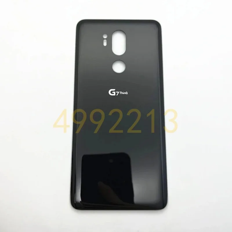 Back Glass Rear Door Panel Housing Case for LG G7 ThinQ G710EM Battery Cover with Camera Lens Replacement