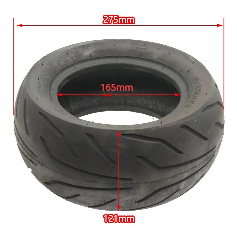 Pneumatici per vuoto da 12 pollici TUOVT 12x4.50-6.5 Pneumatico tubeless per scooter Nuovo scooter elettrico resistente all\'usura Mini Kibe Avt