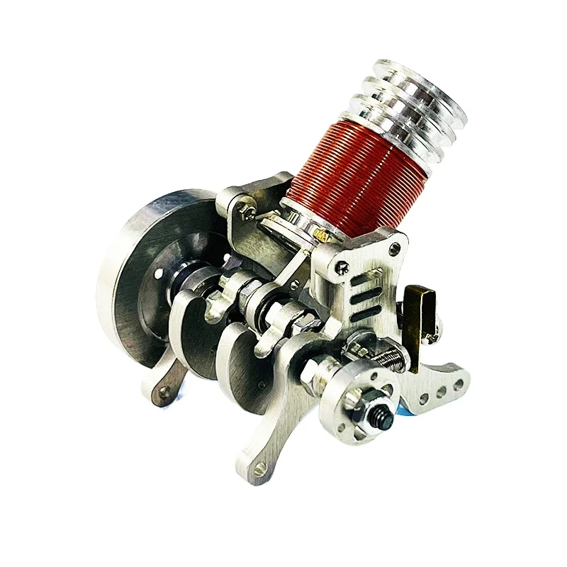 Horizontal Bar Engine Model  Assemble Metal Toy Building Blocks Leisure Puzzle Birthday Gift Physics Experimental Model Toys