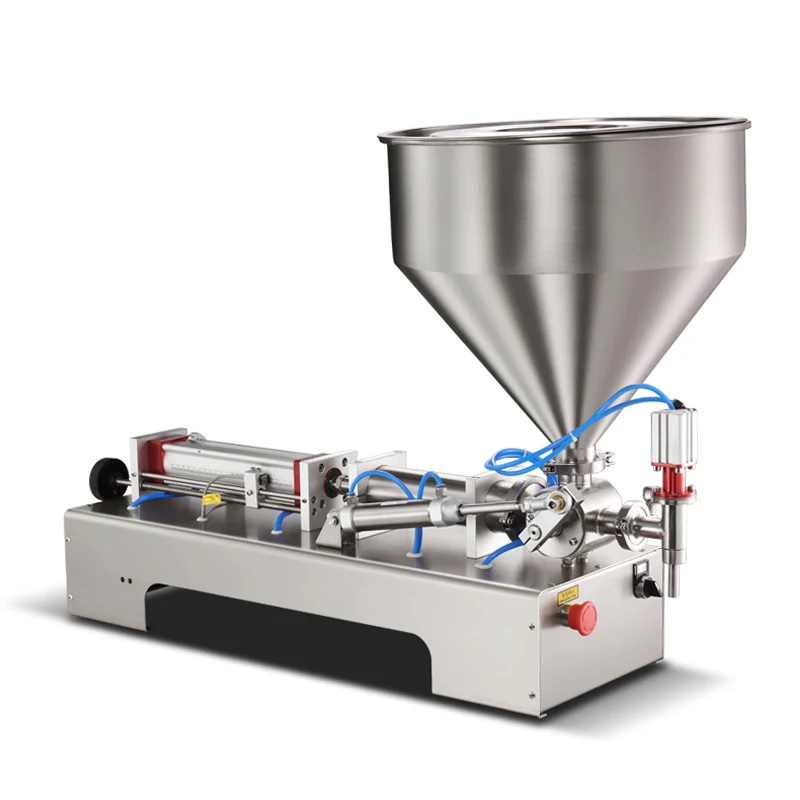 Pneumatic Filling Machine For Honey Peanut Butter Tomato Paste Stainless Steel Automatic Horizontal Quantification Filling Machi