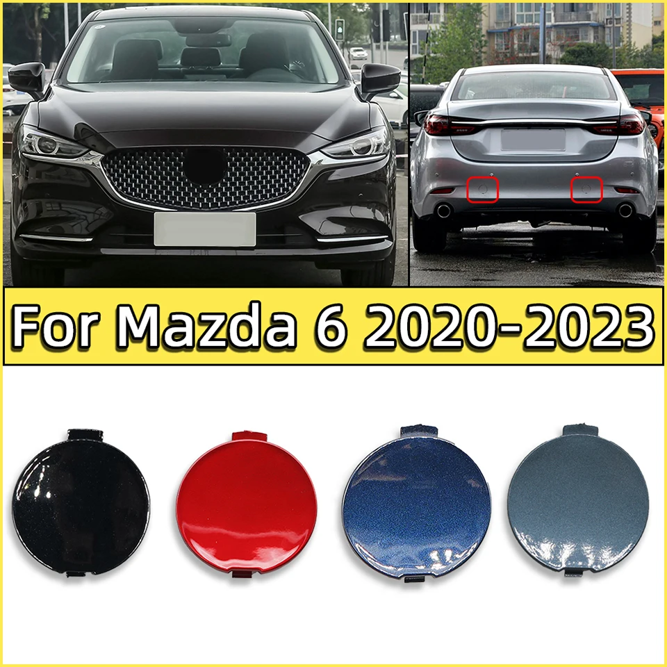 

Car Rear Bumper Towing Hook Cover Lid For Mazda 6 Atenza Sedan 2020-2023 Tow Hook Hauling Trailer Cover Decoration Cap Painted