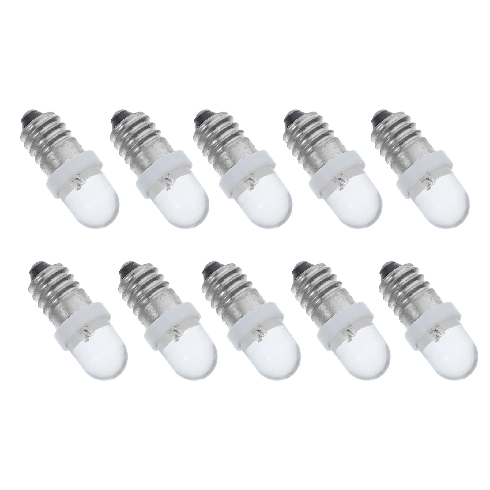 

10pcs Mini Bulbs Small LED Screw Light High Brightness Experiment Physical Electrical Kit Energy Efficient Replacement