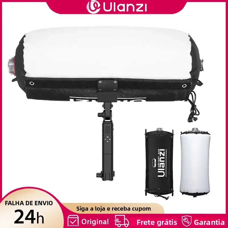 Ulanzi al60 al120 68w 136w tubo de ar inflável luz controle app luz led 2700k-6500k luz portátil bicolor para fotografia