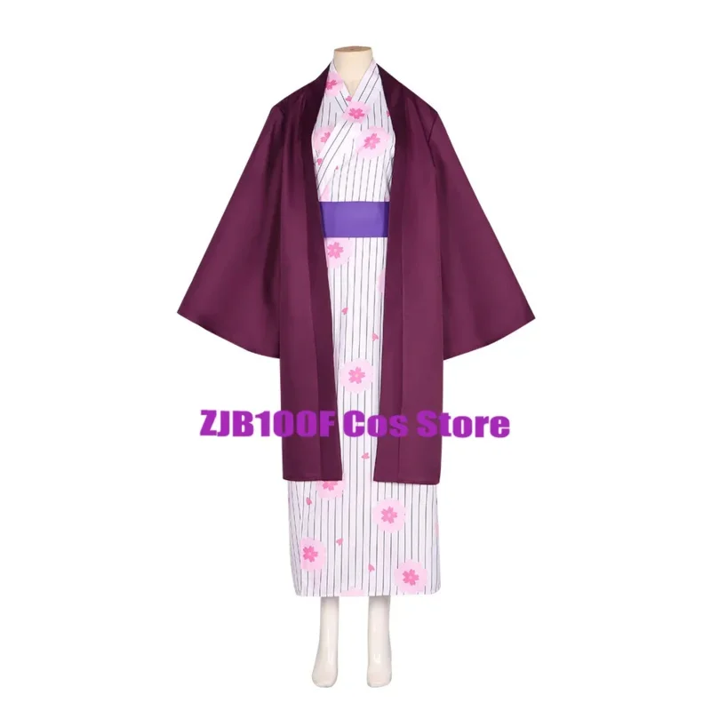 Nuevo 2025, disfraz de Anime Kanroji Mitsuri, trajes de kimono, traje, ropa de fiesta de Halloween, peluca Kodiak