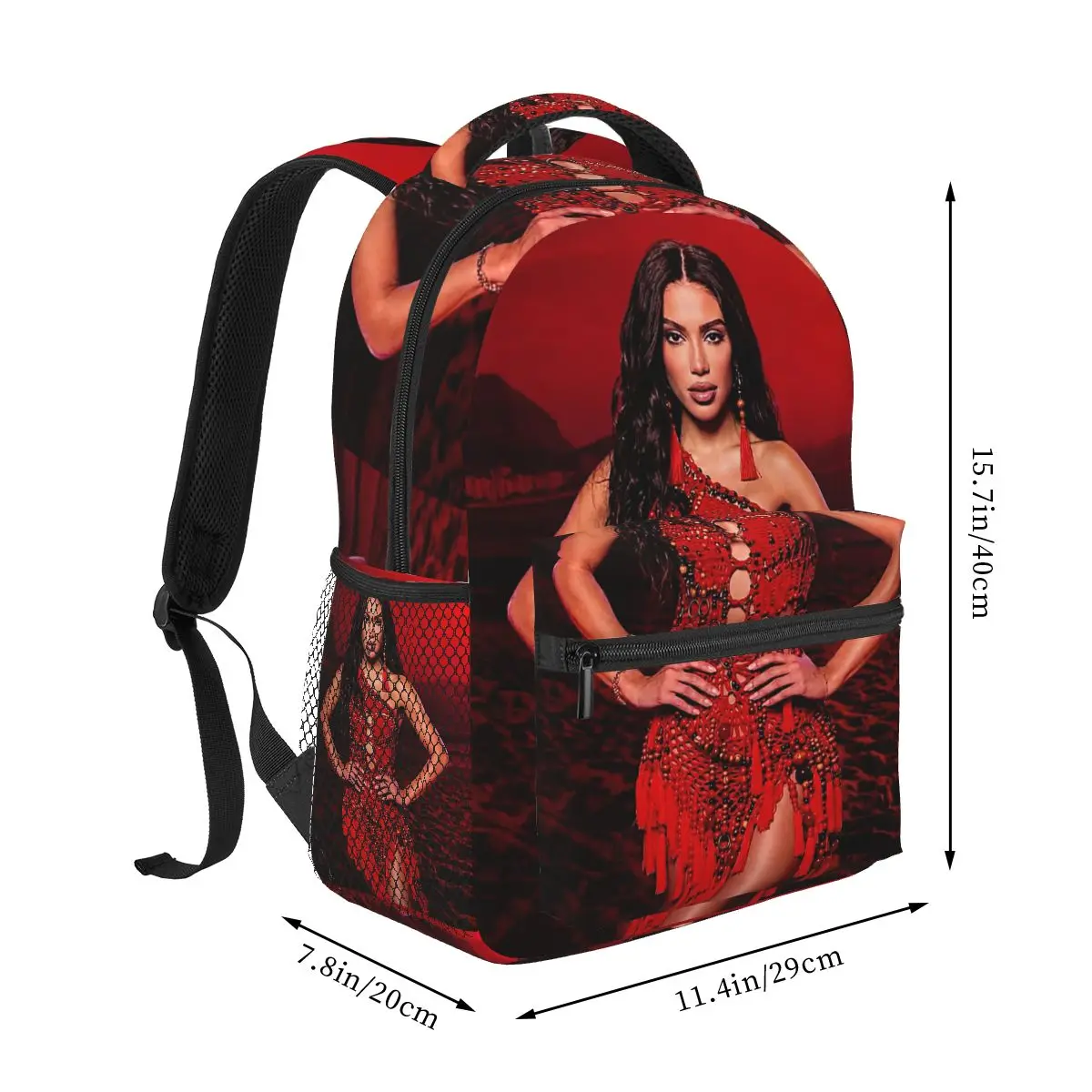 Anitta Funk Generation Album Graphic Backpacks Boys Girls Bookbag Students School Bags Kids Rucksack Shoulder Bag Large Capacity