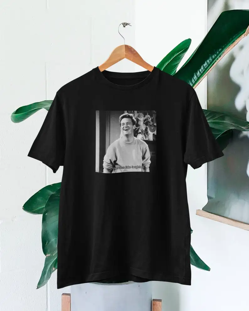 Chandler Nervous Fake Laughter Photo T  Chandler F.R.I.E.N.D.S Top  Friends fans   Matthew Perry T  Chandler Bing Topshirt