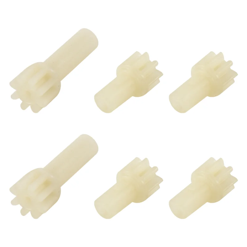 6Pcs Driving Gear Set for WLtoys K969 K979 K989 K999 1/28 RC Cars, Durable Plastic Pinion Gears