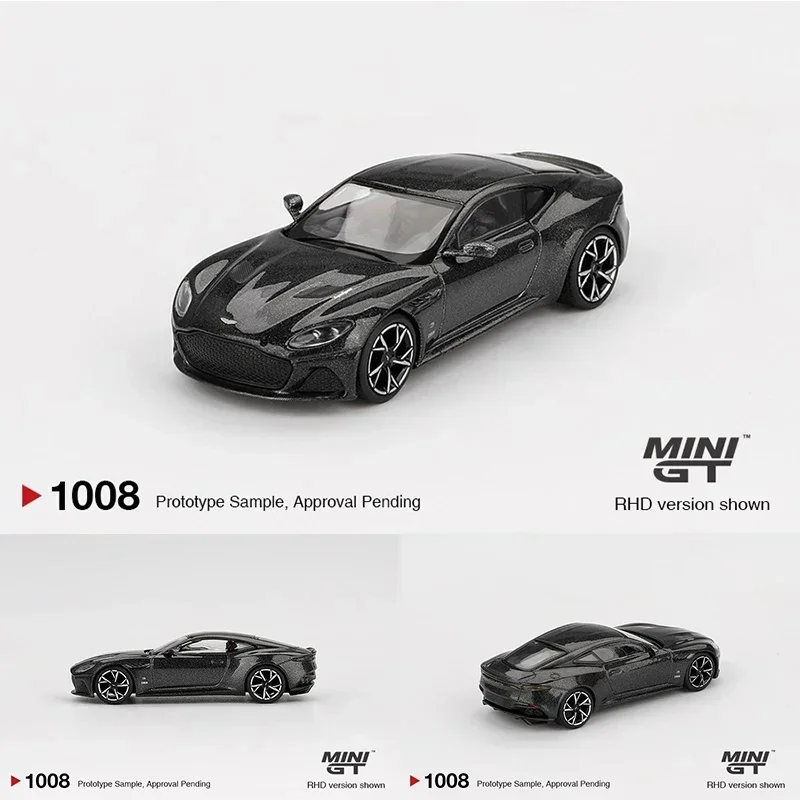 متوفر في المخزون MINIGT 1008 1:64 Aston Martin DBS 007 Edition Diecast مجموعة نماذج السيارة ألعاب MINI GT