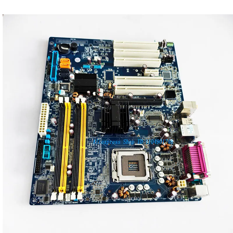 Suitable for the AIBM-763VG industrial control motherboard with network port and 775-pin interface. 08GS19A945G206. In stock.
