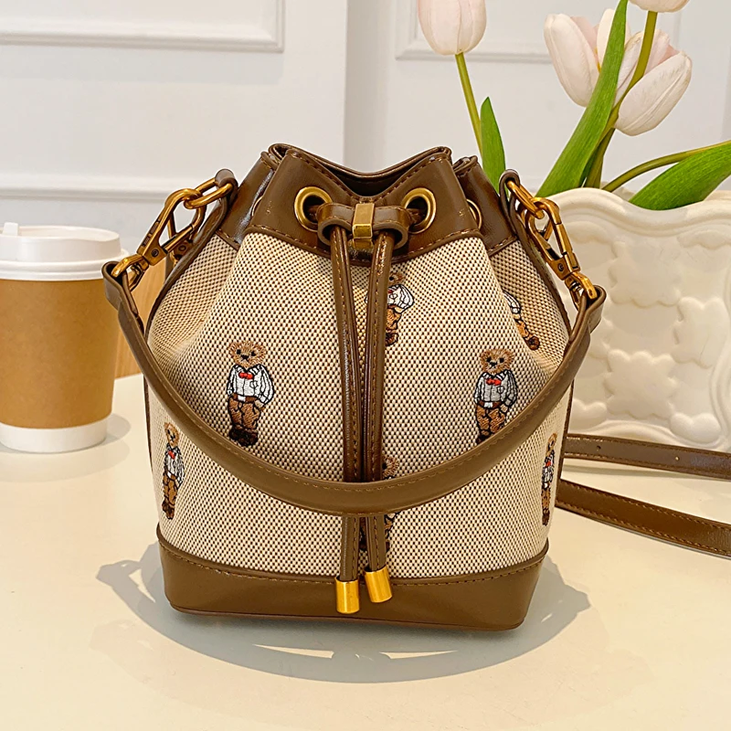 super trend bucket bag lady popular crossbody bag Internet celebrity women purse design shoulder bag female 2024 fashion Girl