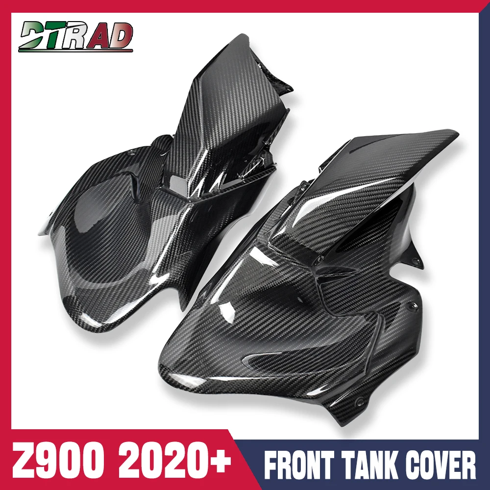 Z-900 New For Kawasaki Z900 2020-2023 2024 Carbon Fiber Front Fuel Tank Cover Inner Panels Fairing Kit Motorcycle Modified Parts