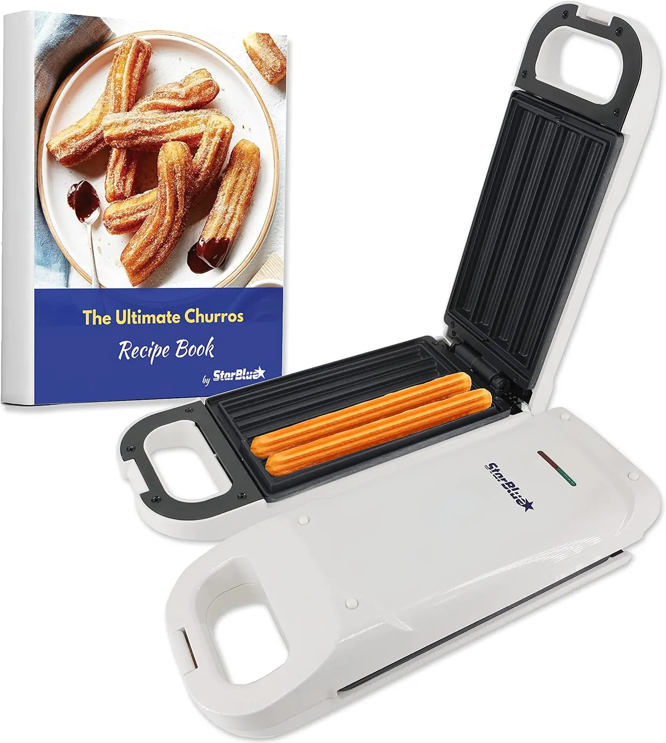 

Churro Maker by with FREE Recipe e-Book - Cook Healthy and Oil-free Churros in just minutes 110-120V 60Hz 750W (Model: SB