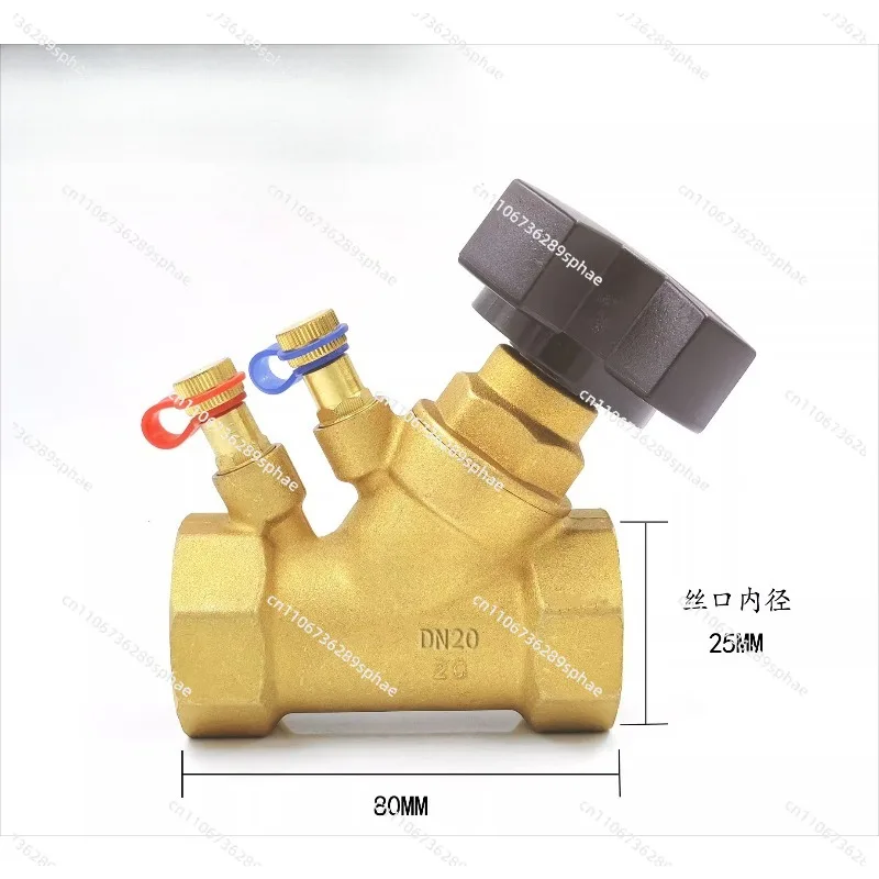 

Статический балансовый клапан с латунной резьбой и пряжкой, цифровой регулировочный балансир HVAC, 46 минут, 1 дюйм, DN324050