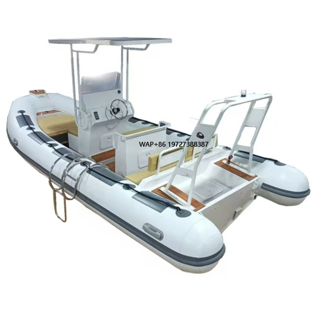 

Good Quality 18ft Ocean Semi-Rigid Aluminum Hull RIB 560 Hypalon/PVC Inflatable Boats for Fishing