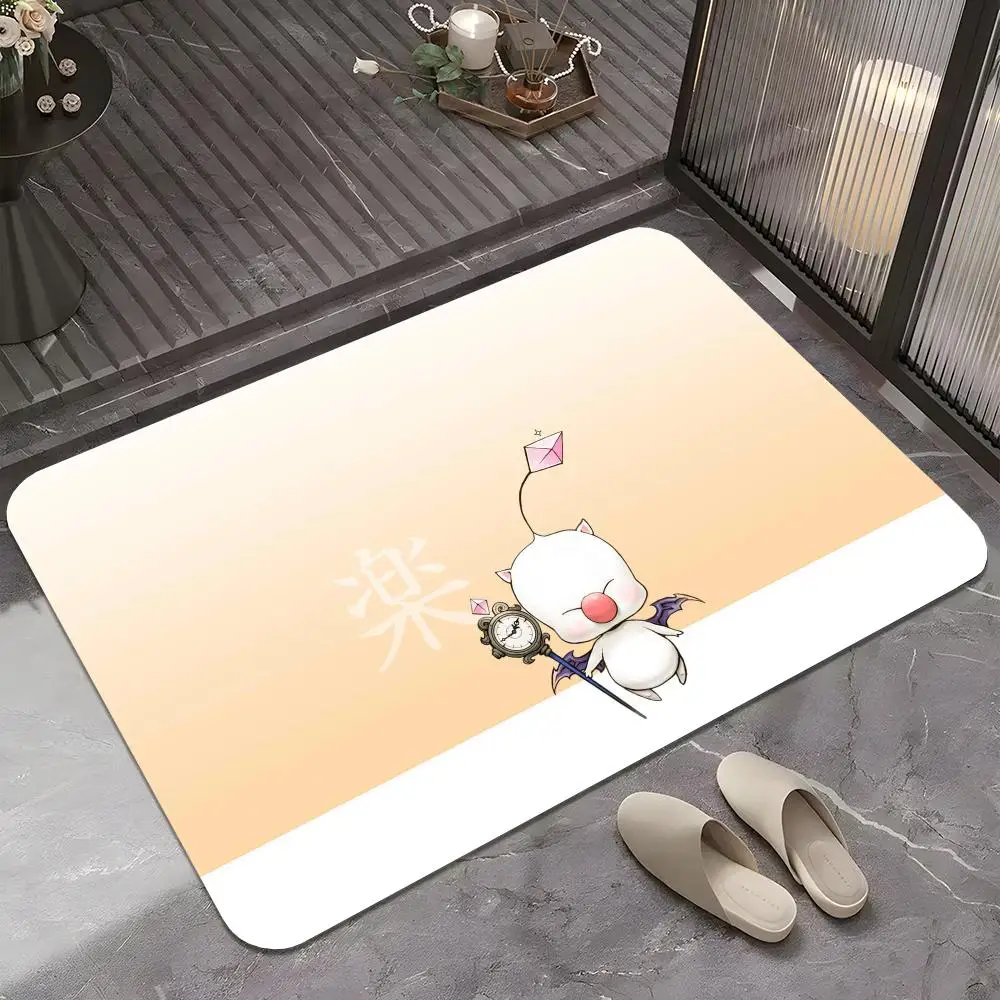 Moogle Final Fantasy Floor Mat HD Art Wall Room Decor Home Waterproof Home Living Bar Decorative Paintings