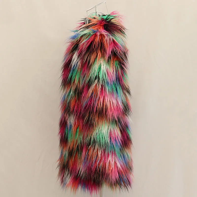 Abrigo de piel de alta calidad, abrigo de piel de zorro de imitación, nuevo temperamento de invierno, lana de playa de imitación, abrigo de piel para mujer H610