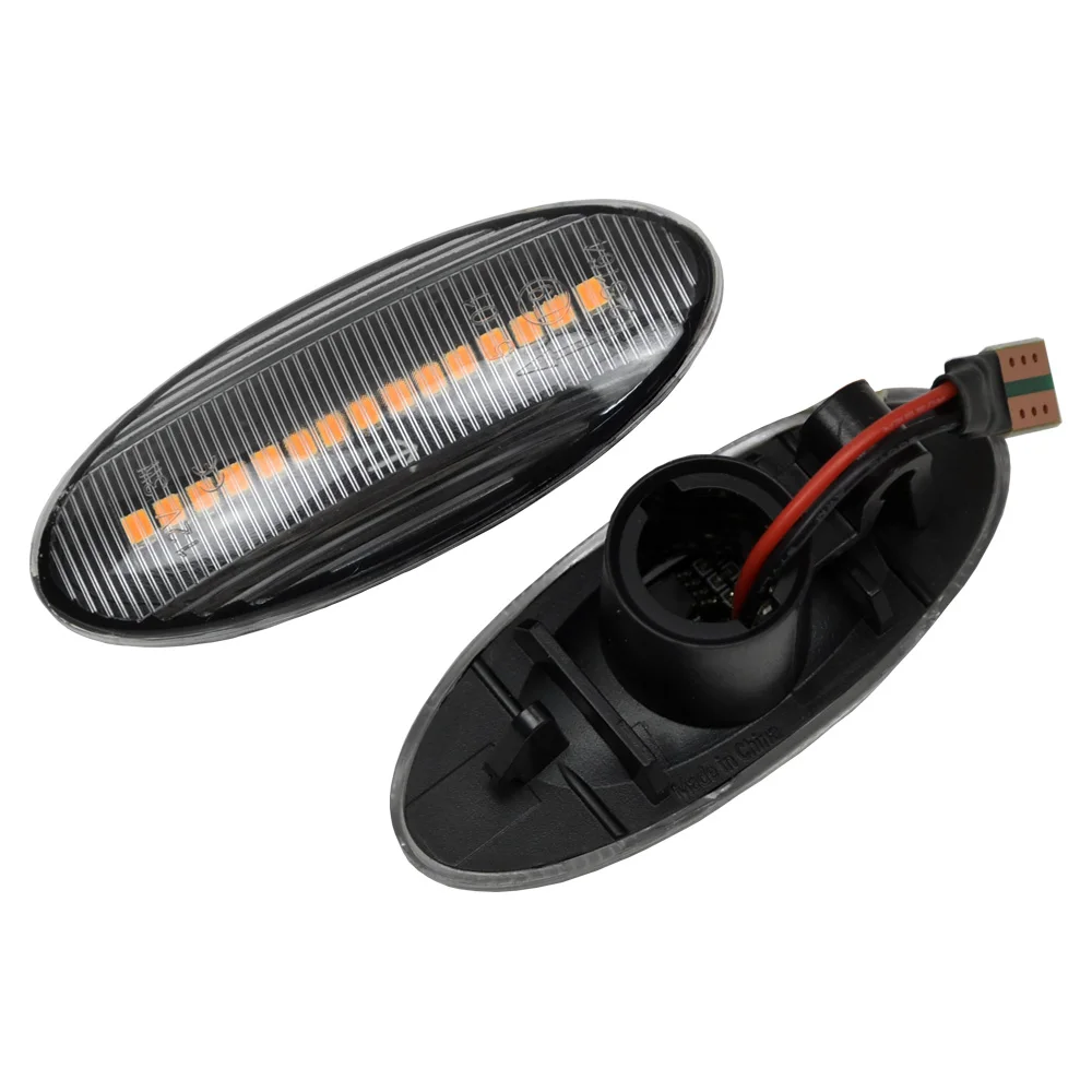 2Pcs Side Marker Turn Signal Lights LED Dynamic For Mercedes-Benz Smart Fortwo/Forfour 453 2015 2016 2017-2019 Car Accessories