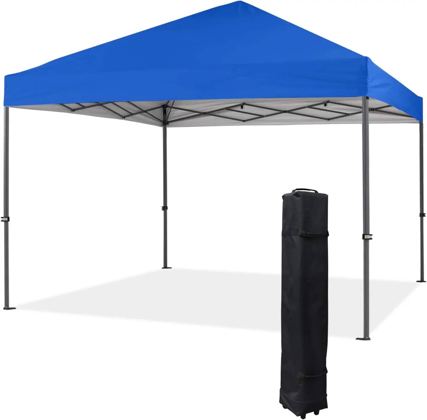 Durable Easy Pop Up Canopy Tent with Roller Bag,12x12, Blue | Patented CenterLock,Instant Canopy,for Events,Party,Camping,4 Sand