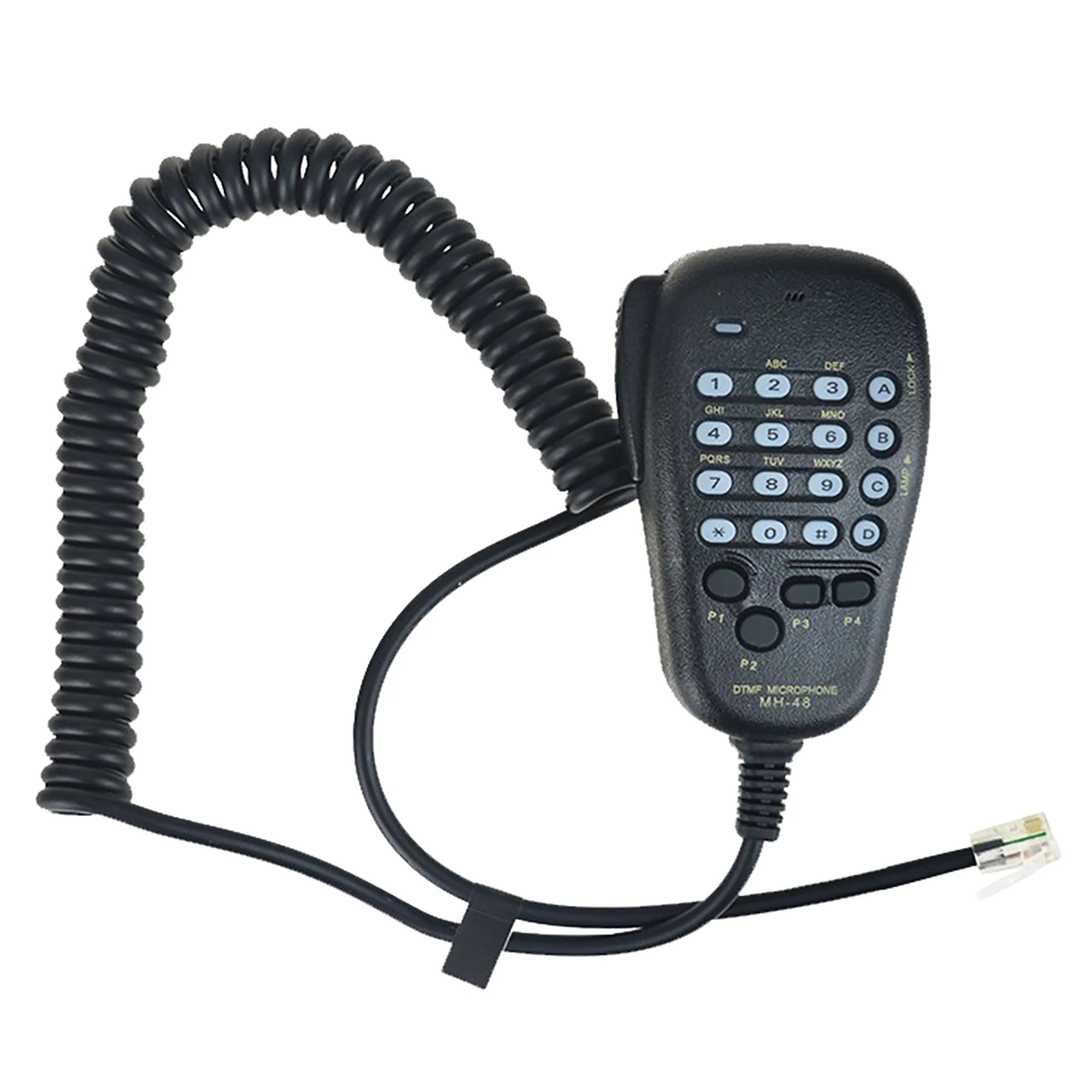 Speaker Clear Sound DTMF Microphone Waterproof Non Slip 6 Pin Radio Station Coil Cord Remote Long Fit For FT-7800R FT-7900R