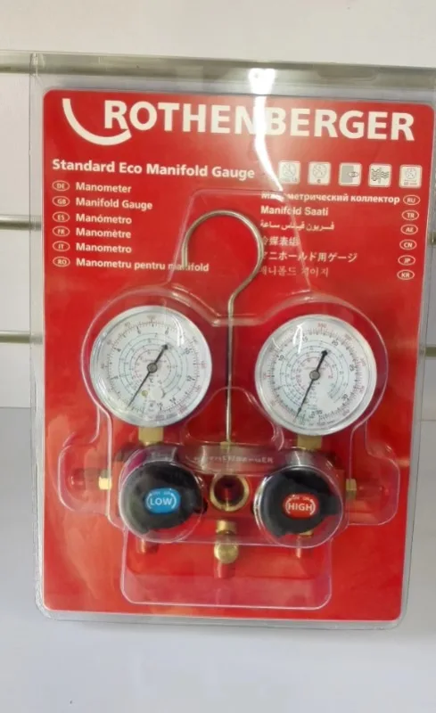 German Rosenberg air conditioning meter refrigerant and liquid dual gauge set snow type pressure gauge R410A22