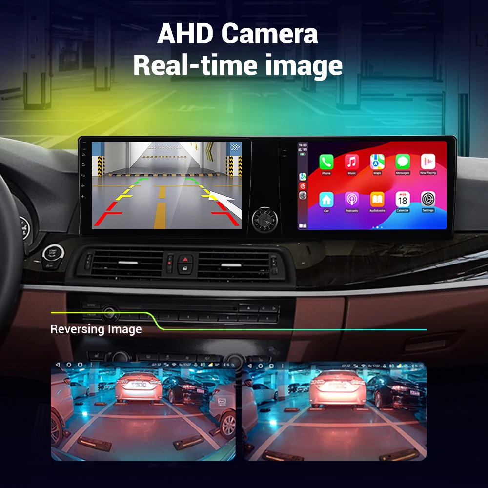 

Android 13 Auto Car Radio Navigation For BMW 5 Series 2010-2017 CarPlay HiCar Stereo Multimedia Player 20" Dual Screen Head Unit