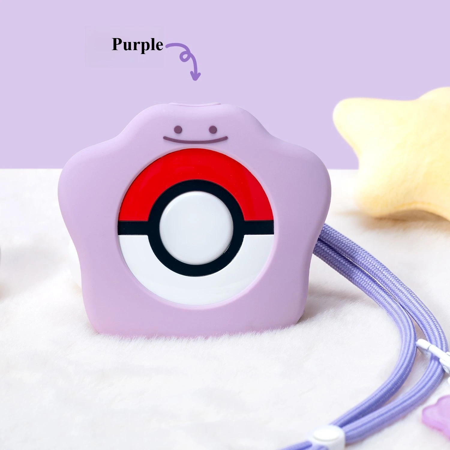Bandai Pokemon GO Plus+ Silicone Protective Case Cover with Lanyard Clip Sticker for Pokeball Sleep Tracker Accessory Gift view 3