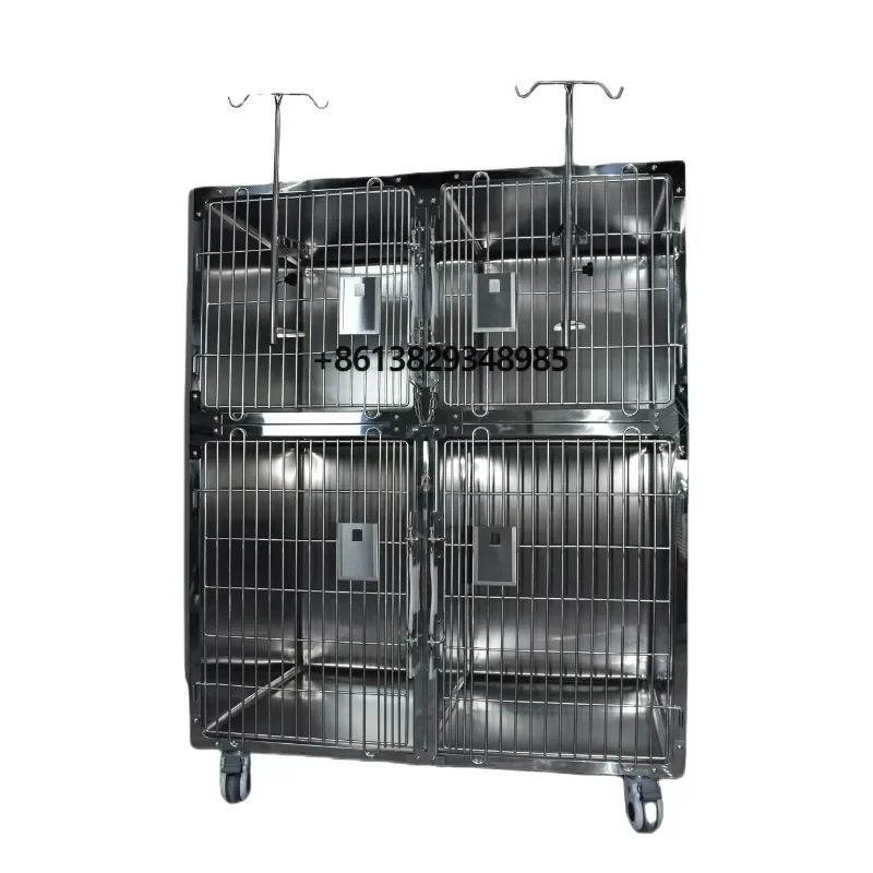 Yishanghe Veterinary Equipment Cage Cat Dog Veterinary Stainless Steel Vet Animal Cages for Dogs Factory Supply