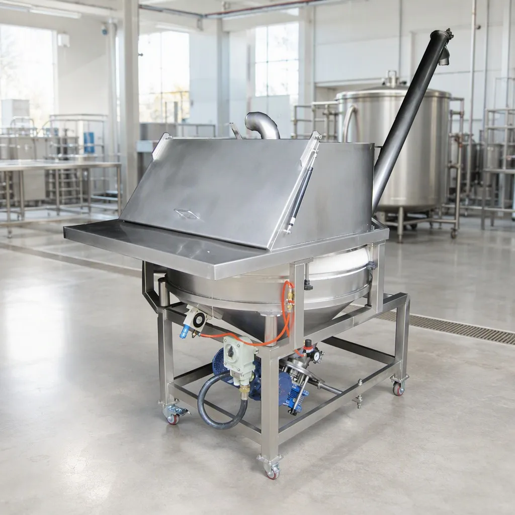Stainless Steel Screw Conveyor Mobile Powder Feeder Auger Conveyor for Food Chemical Dry Bulk Handling