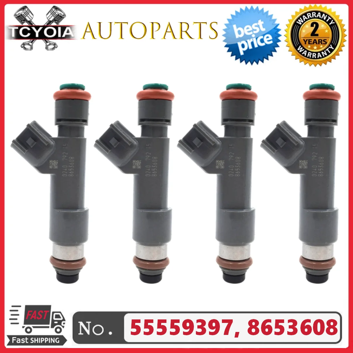 

4 шт./лот новые топливные форсунки 55559397 8653608 для SAAB 9-3 2.0L Turbo 2007-2011