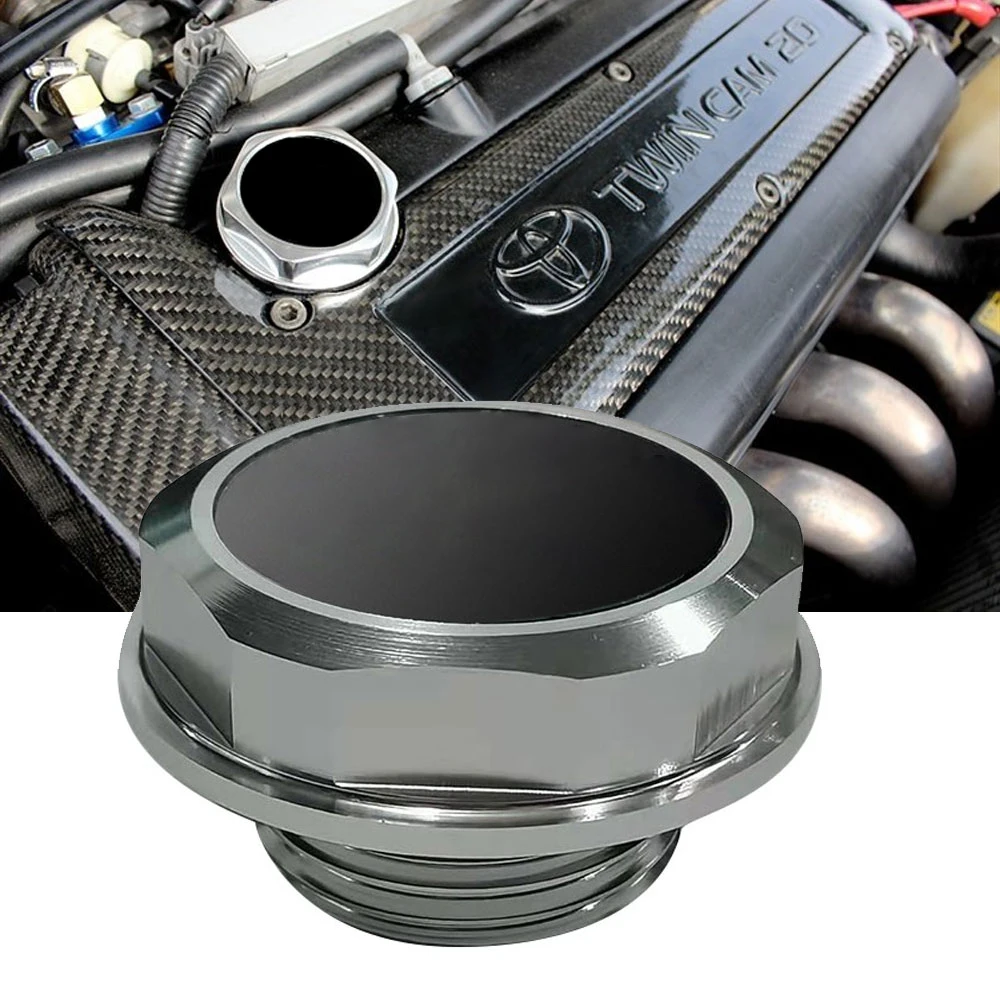 Billet Aluminum Racing Engine Oil Filler Cap Oil Tank Cover For TOYOTA t rd