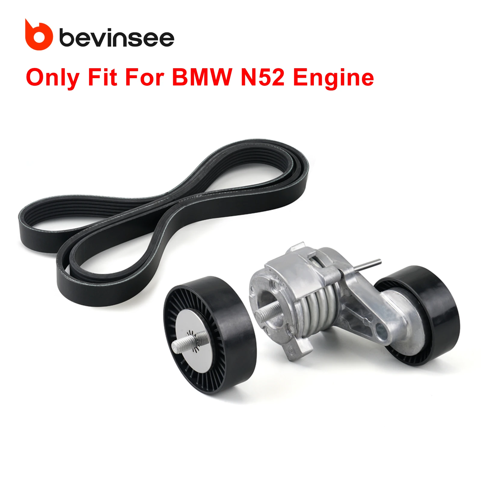 

Комплект натяжителя шкива приводного ремня для BMW N52 E60/E61 525i 530i 528i, E81/E82/E87/E88 125i/128i/130i,E90/E91/E92/E93 325i 328i