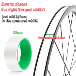 Bike Tubeless Rim Tape 10M Tubeless Single Side Vacuum Parts Accessories For 26 27.5 29 Inch 700C Tubeless Wheel Tape Width 25mm