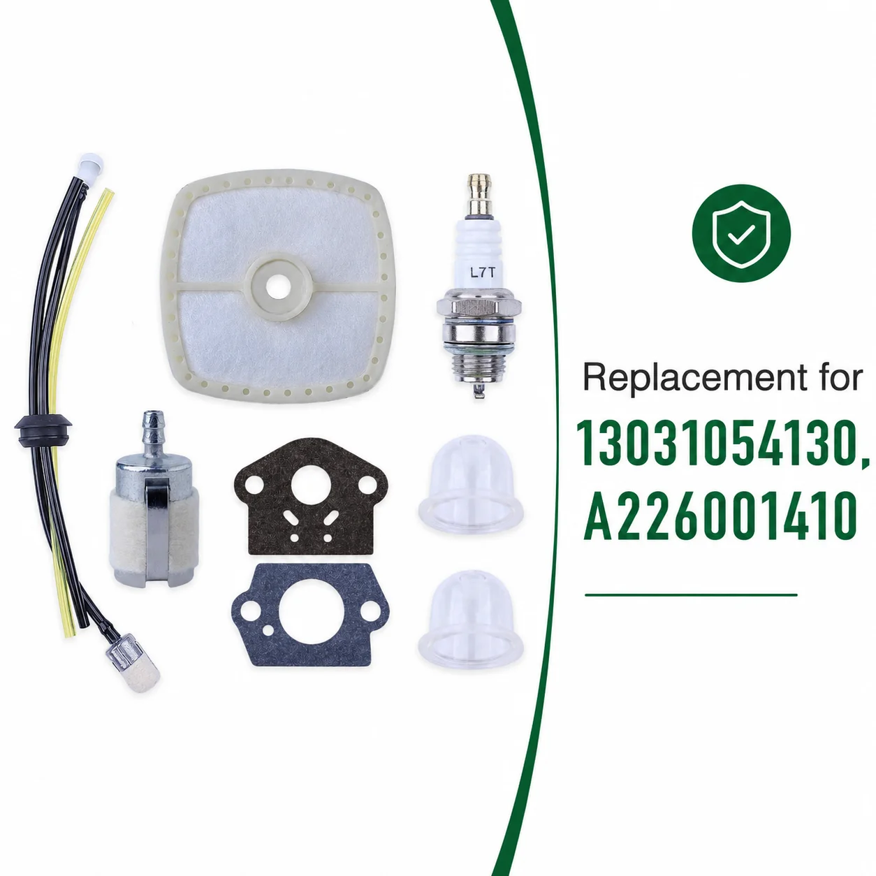 Air Filter Fuel Filter Spark Plug Kit For Echo GT200 GT200i GT200R PE200 PPF210 PPF211 HC150 SRM210 SRM211 Replaces 13031054130