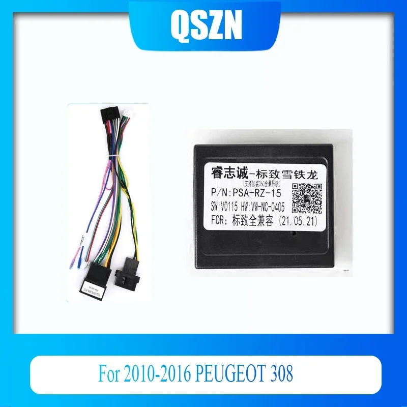 

toyota cable for car radio For 2010-2016 PEUGEOT 308 Power Wiring Harness Android Player Connector