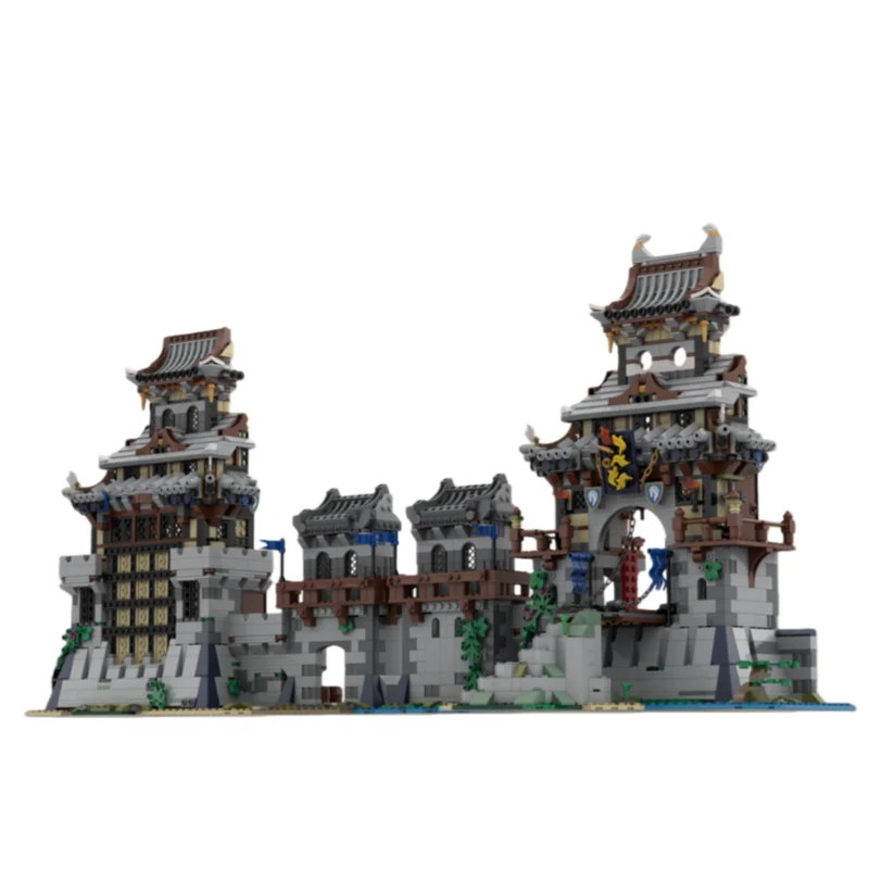 MOC Medieval House Castle Model - Small Particle Building Blocks Toy Set 3637 Pieces - Suitable for All Enthusiasts - Desktop De