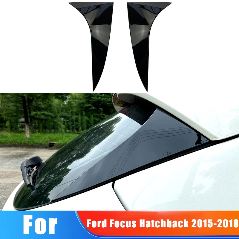 

For Ford Focus Hatchback 2015-2018 Car Window Trim Lip Spoiler Side Wing Spoiler Car Sticker Decoration Modification Accessories