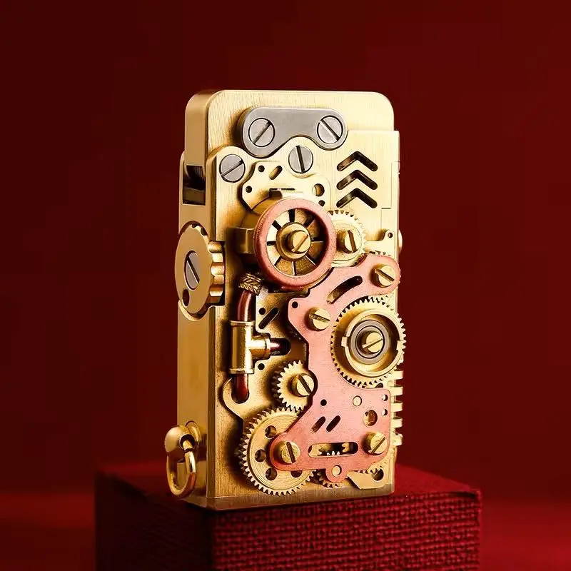 

Dragon Tongue Pro Punk Mechanical Lighter Hand Welding Gear Linkage Lighter Gift for Boyfriend Collection Smoking Tools Lighter