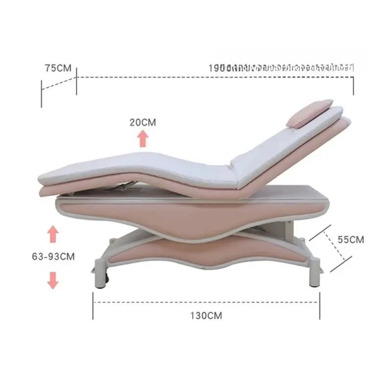 

Beauty Care Bed Multi-Functional Massage Therapy Bed Head Hole Bodybuilding for Tattoo Embroidery Electric Lift