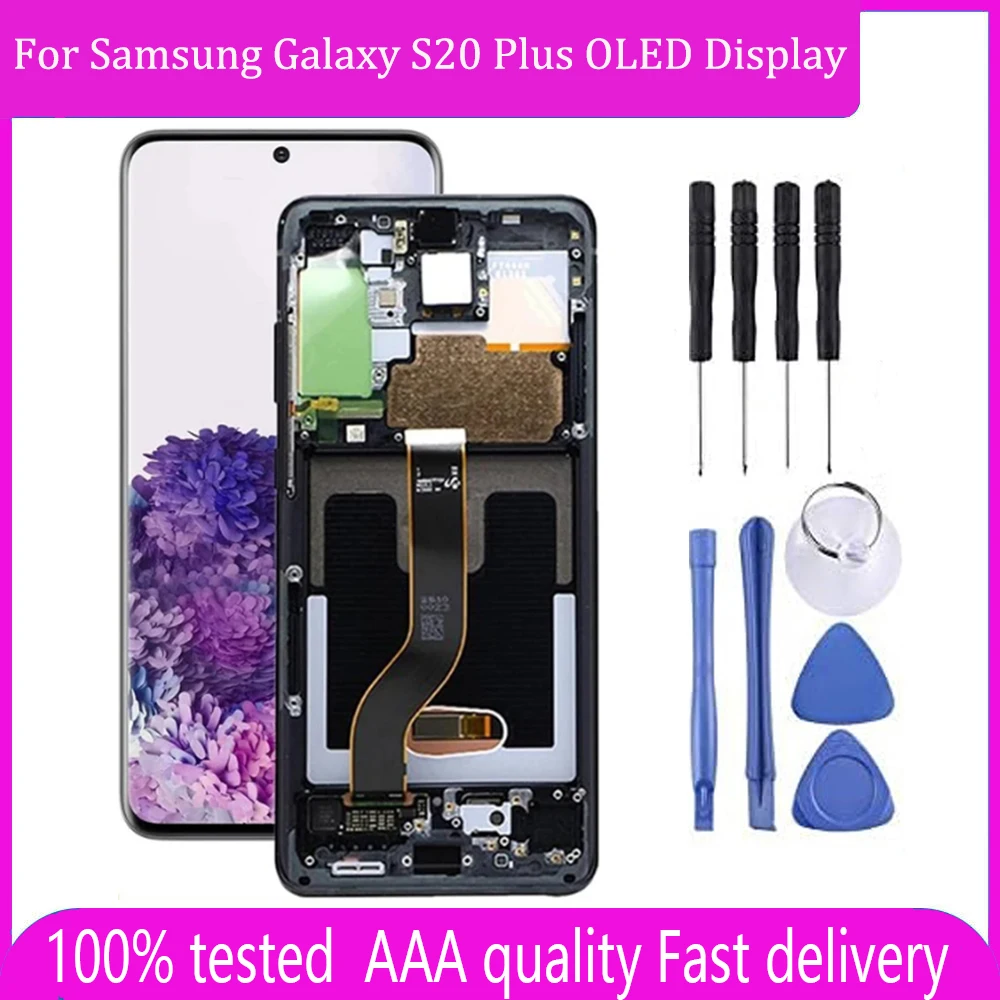 OLED-дисплей Sinbeda для Samsung Galaxy S20 Plus 1440x3440, емкостный дигитайзер экрана, совместимый с SM-G985 G985F G985DS