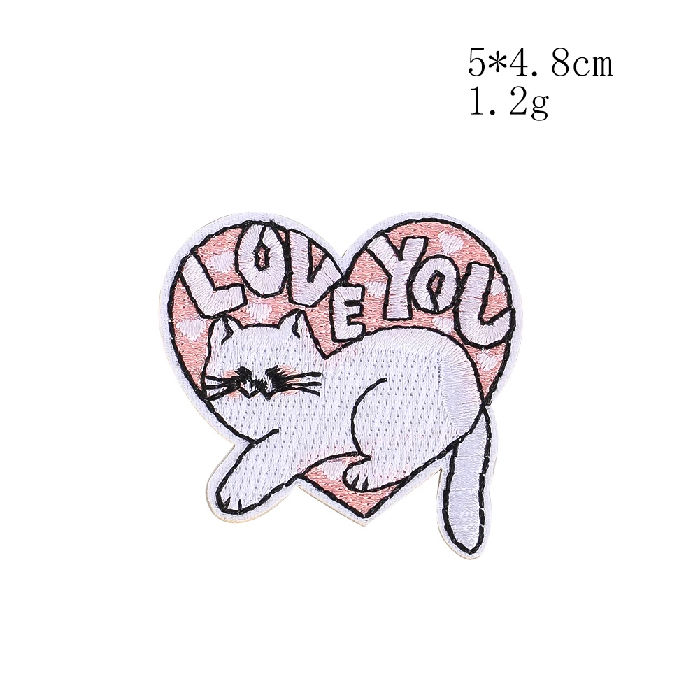 Niedliches Katzen- und Hunde-Stickerei-Aufnäher-Set zum Aufbügeln für Kinderkleidung, Rucksack, Hut, Dekoration, Geschenk für Katzenliebhaber, Kindergeschenk, Neu. – Detail 9
