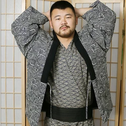 Winter Haori Japan Traditional Cardigan Cotton Warm Kimono Vintage Women Men Asian Folk Style Pajamas Harajuku Samurai Yukata