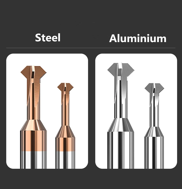 1pcs Front Back Deburrer Double Angular Chamfering Cutter Inner Chamfer 90 Degree for Metal Hole Internal Burr Removal CNC Tool