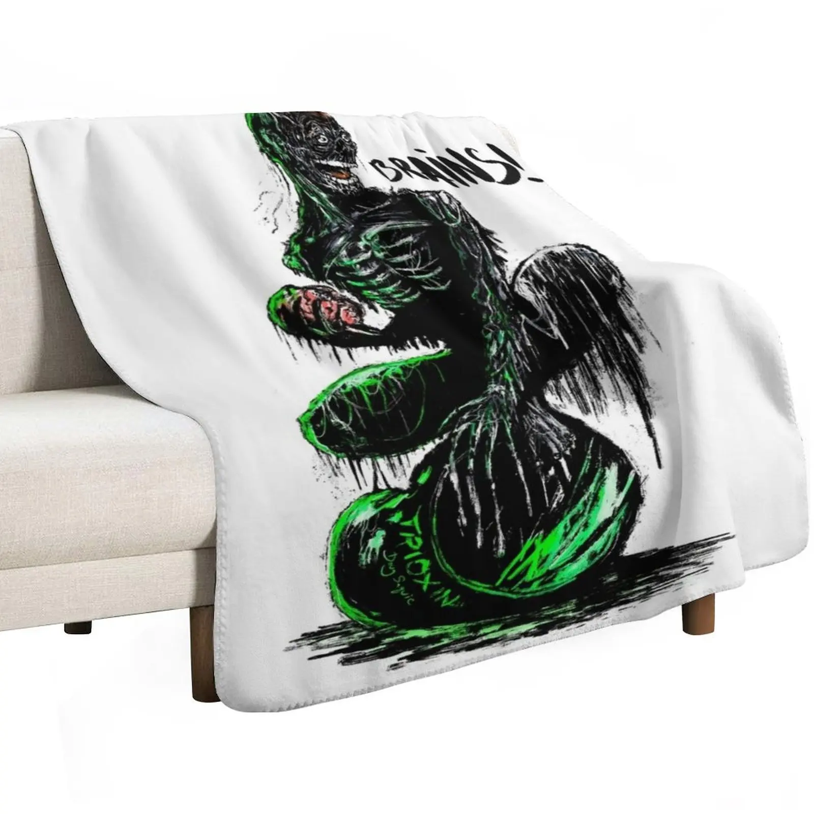 Tarman Brains Delight Throw Blanket Cozy Sofa Blanket for TV Watching Napping
