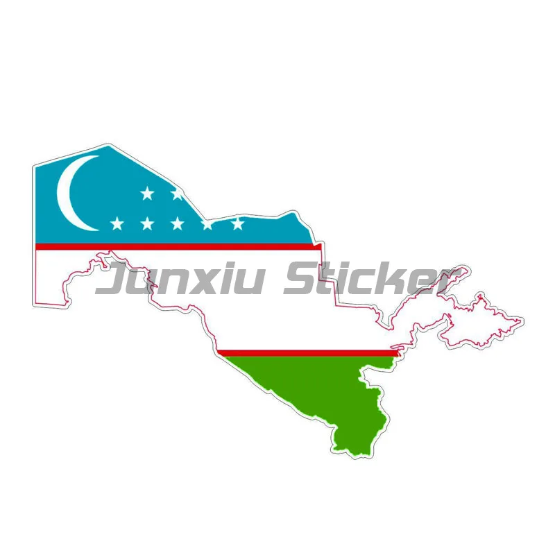 Interesting Car Sticker Uzbekistan Flag Decal Styling PVC Vinyl High Quality Waterproof Decal